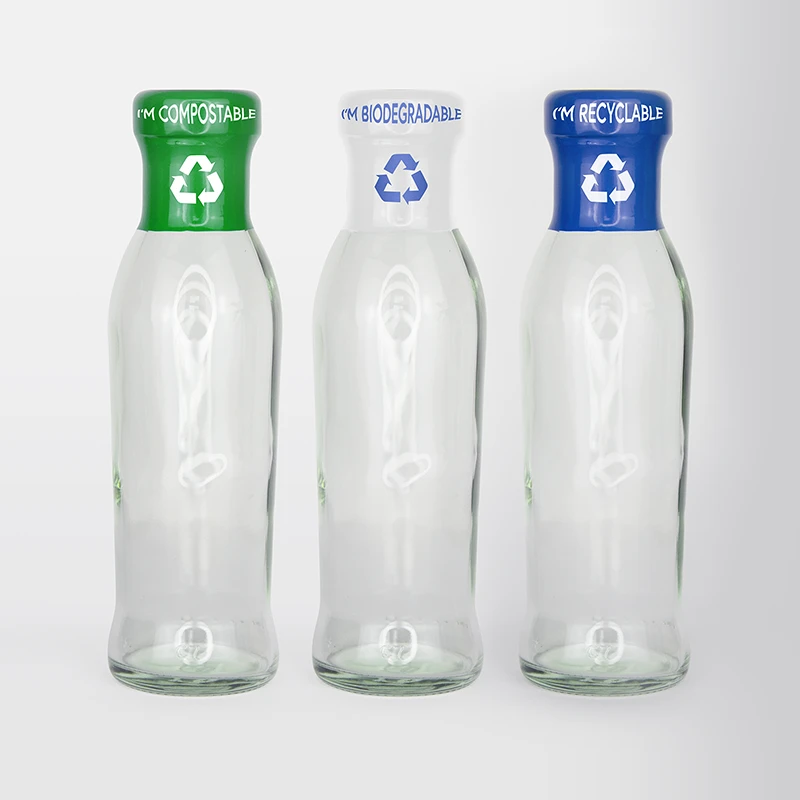 Plastic-Free Shrink Sleeves on bottles